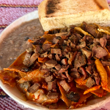 Chilaquiles con Asada