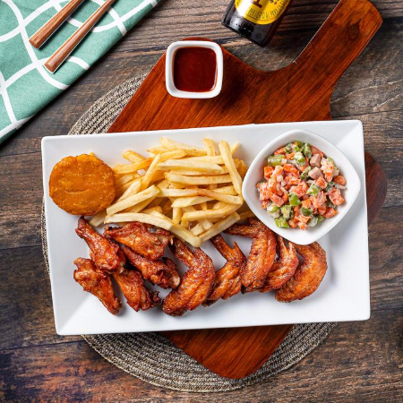 Alitas BBQ Grande 10 Piezas