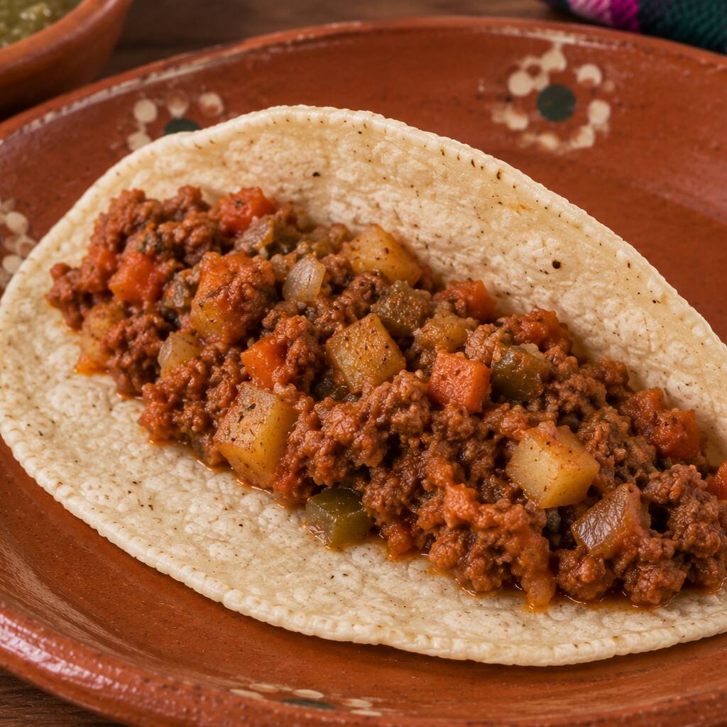 Taco Sencillo de Picadillo