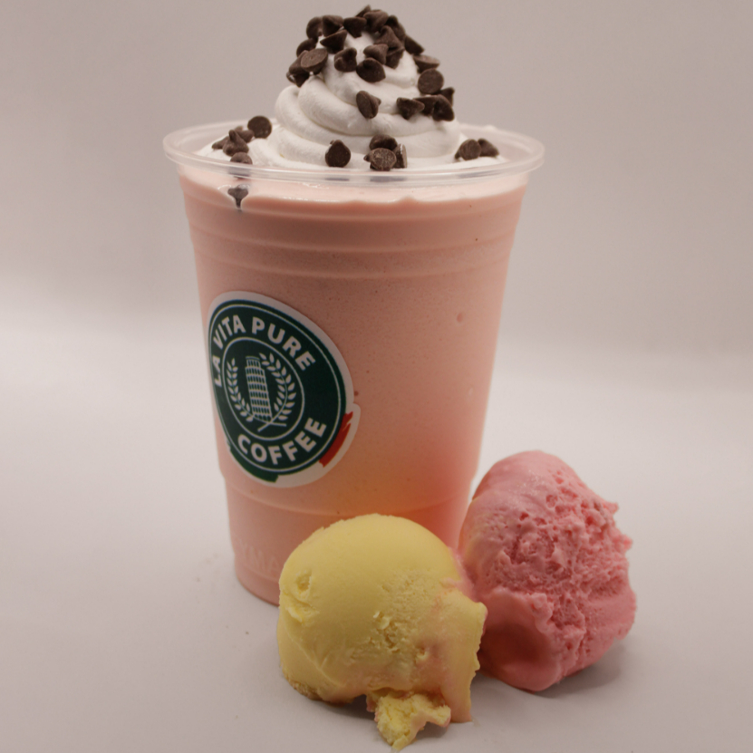Malteada de Vainilla Fresa