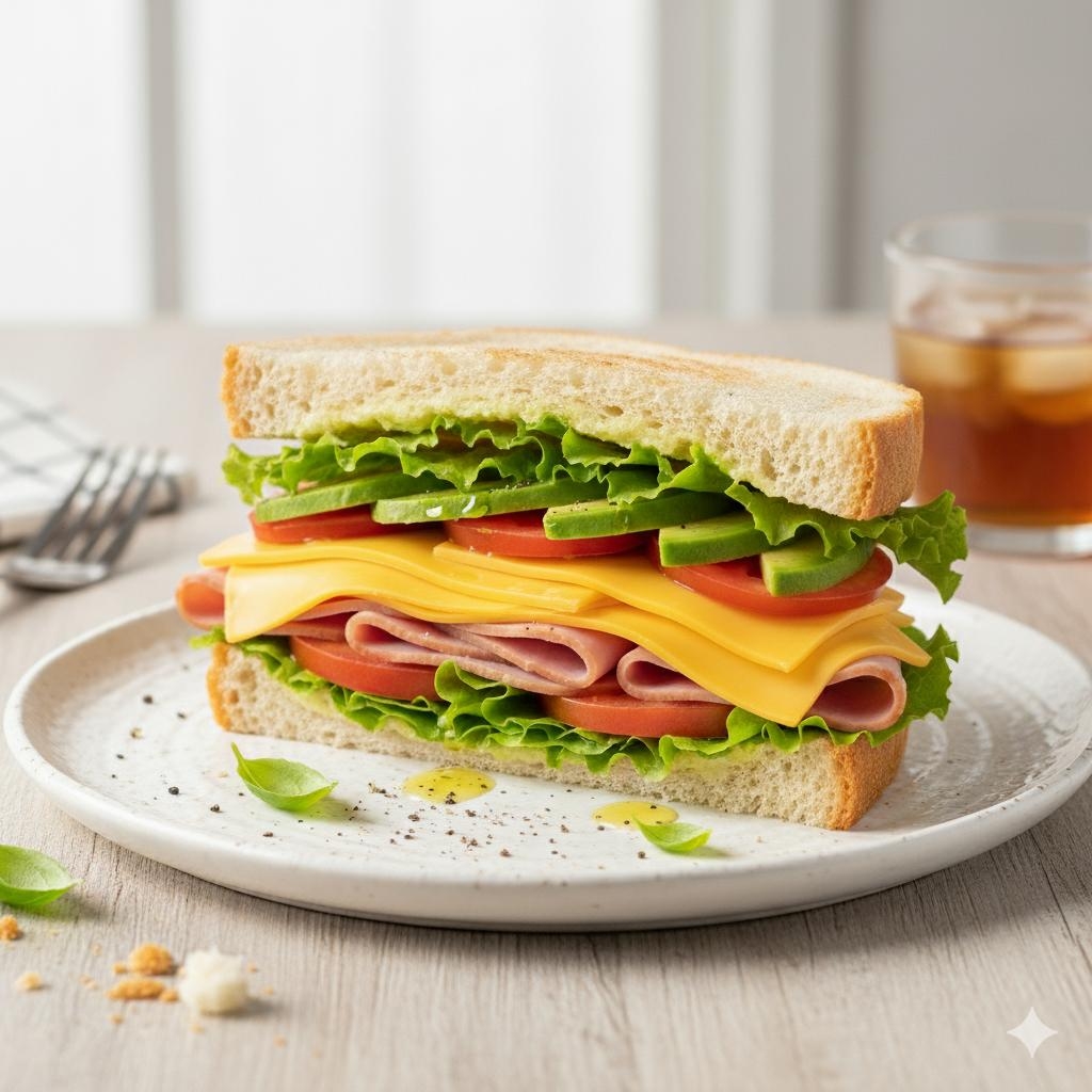 Sándwich de Jamón Estilo Americano