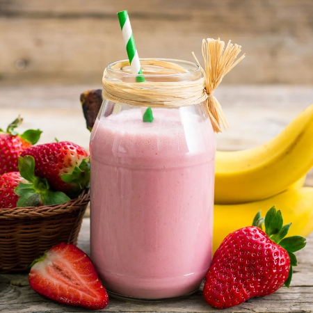Fresa/Platano Con Leche