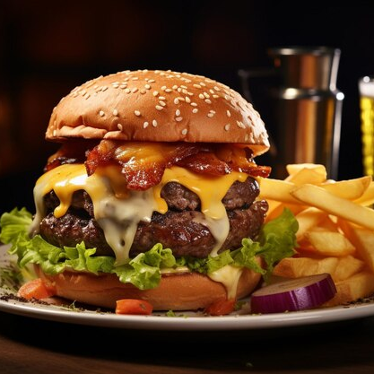 Combo Hamburguesa DOBLE + Papas