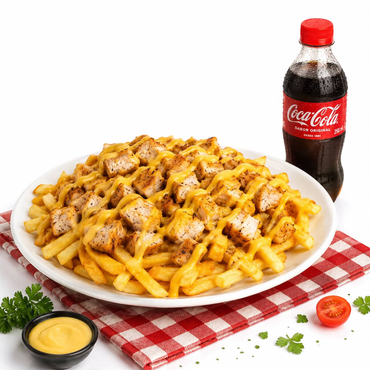 Papas Chiken + Gaseosa 250 Ml