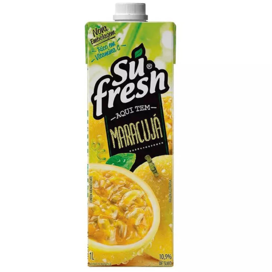 SUCO SUFRESH MARACUJA 1 LITROS