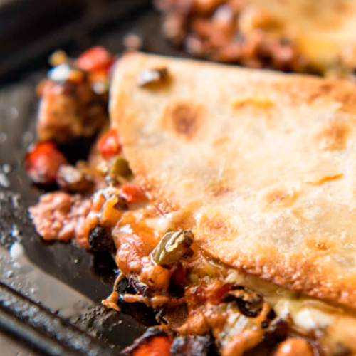 Quesadilla Campechana en tortilla de maiz