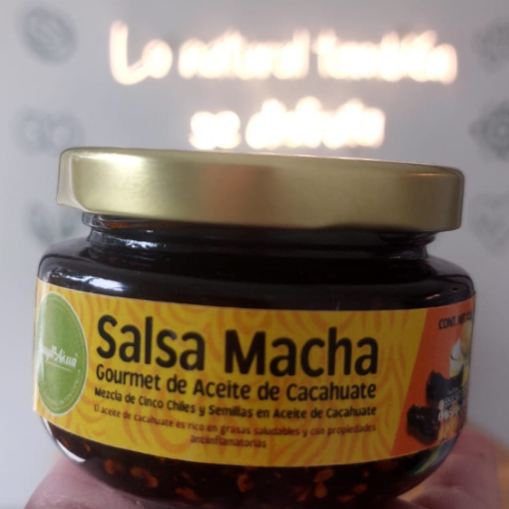 Salsa Macha Gourmet de Aceite de Cacahuate 125 Gr
