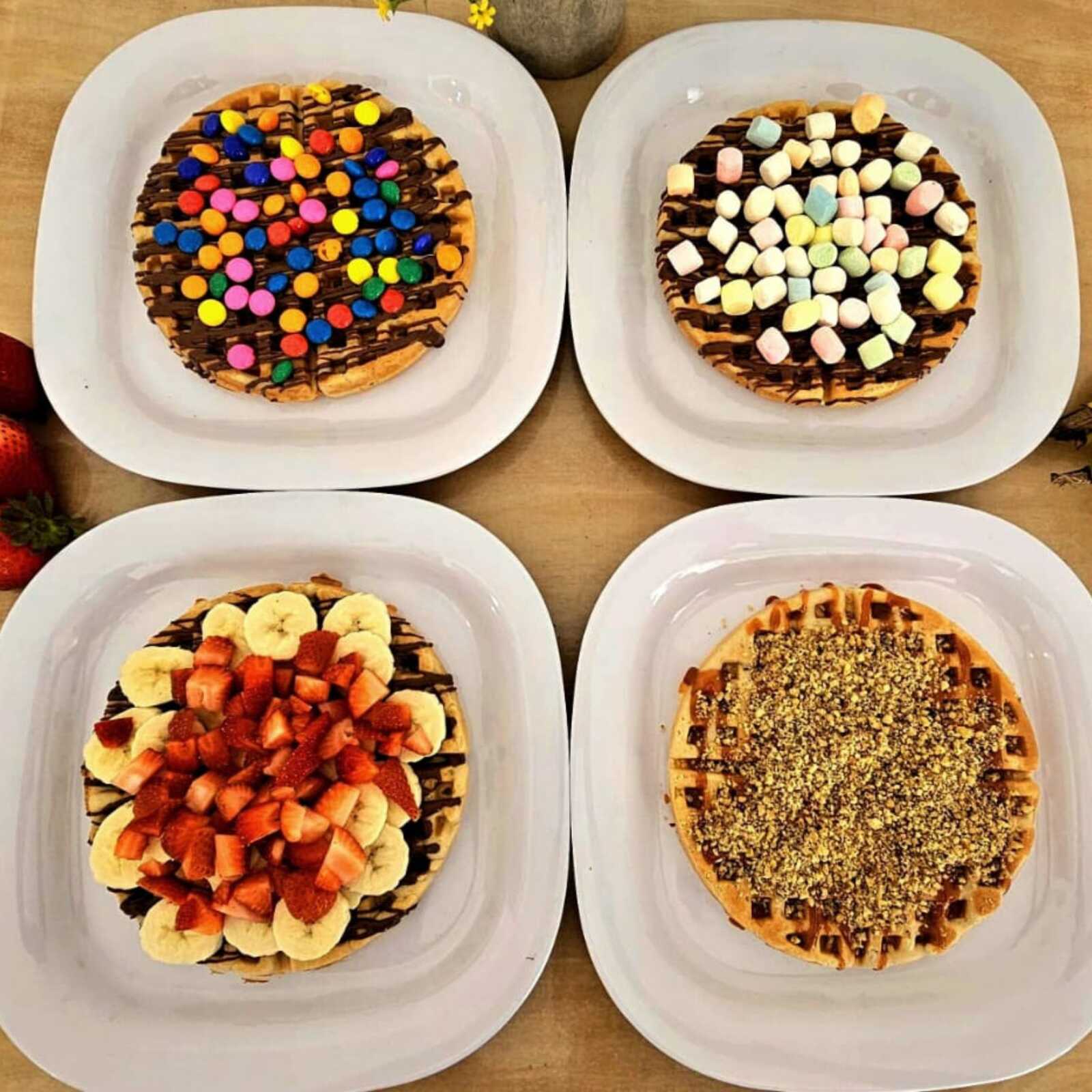 🧇🧇Waffle con Nutella & Plátano