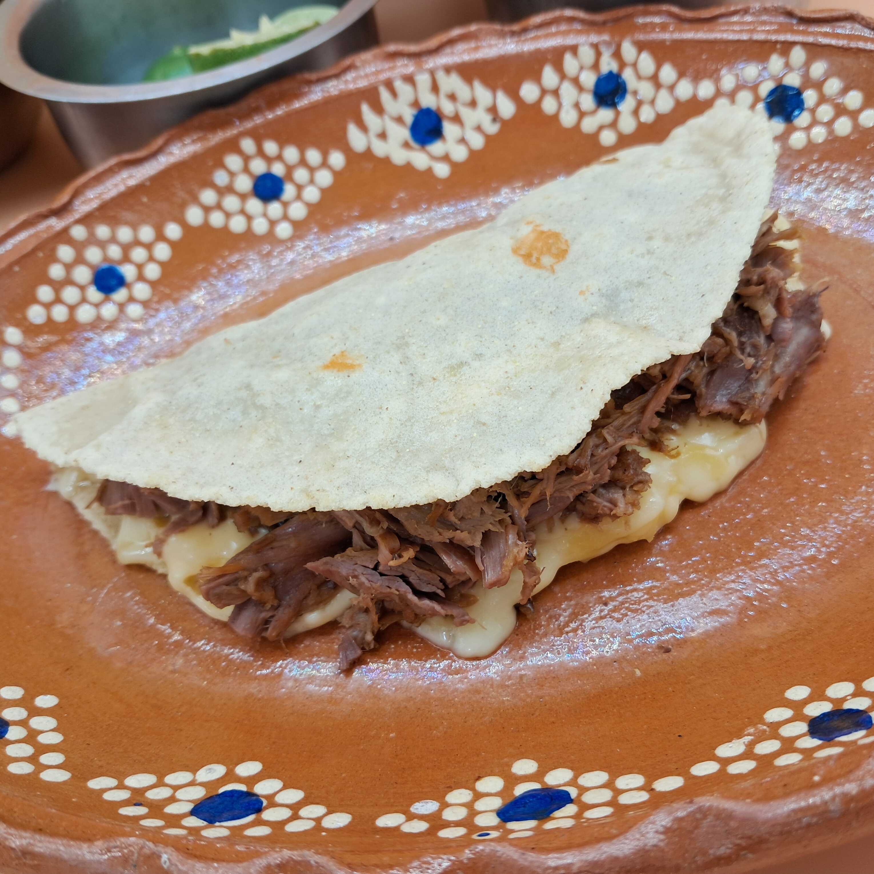 QUESADILLA MAIZ CON CARNE