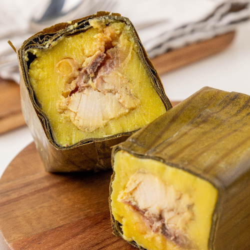 Tamal Santandereano + Pan + Jugo De Naranja