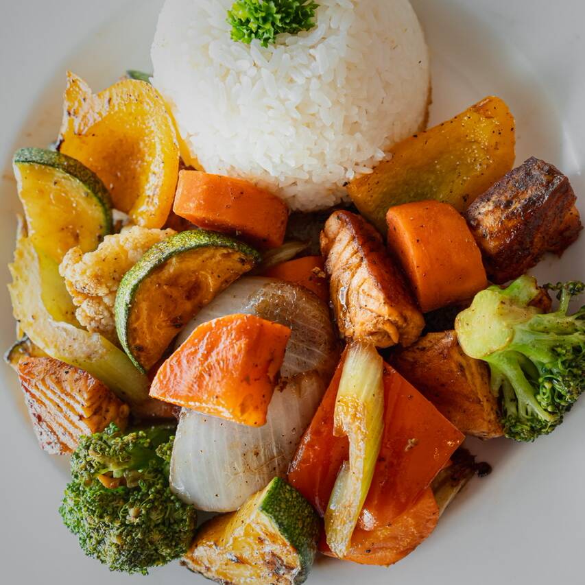 Teppan de Salmón