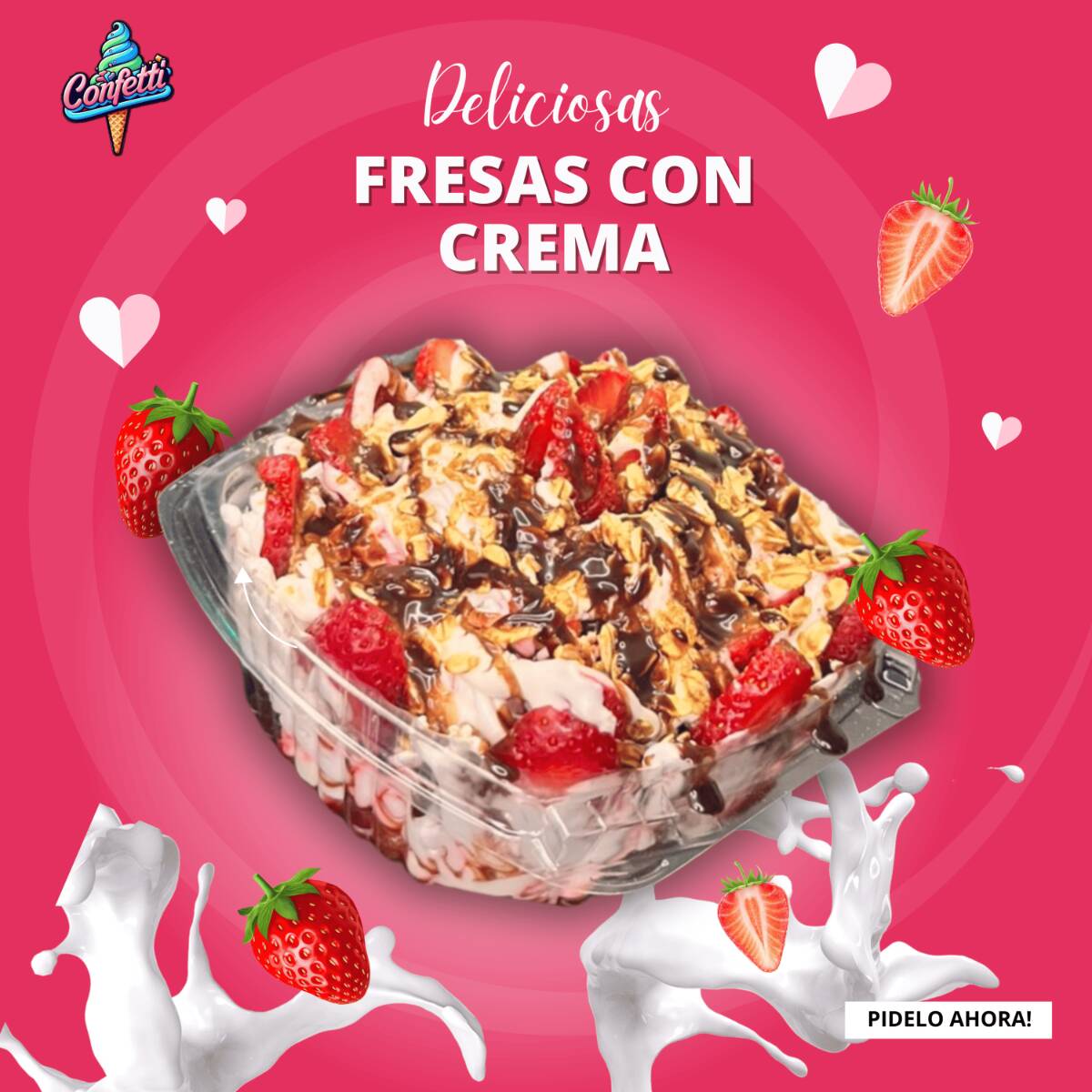 Fresas con Crema