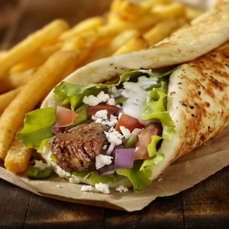 Shawarma de Carne + Papas + Bebida 250ml