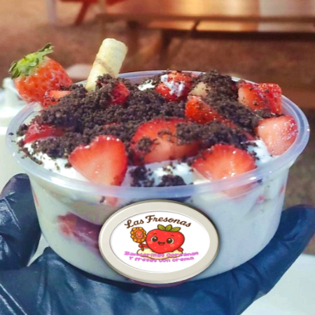 Fresas con Crema Grande