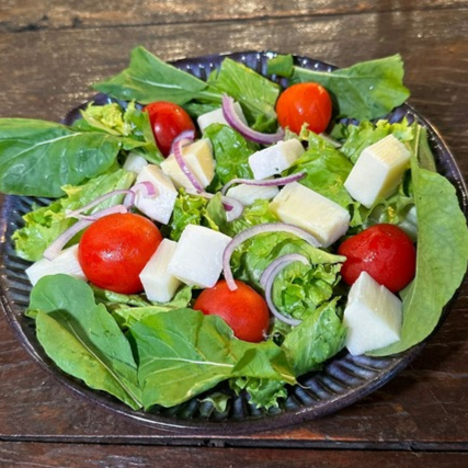 Alface, Rúcula, Tomate, Cebola e Palmito