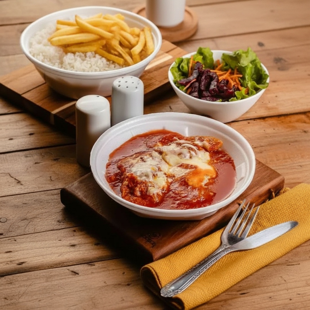 Arroz,feijão ,fritas e salada