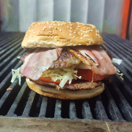 Hamburguesa Doble Carne y Tocino