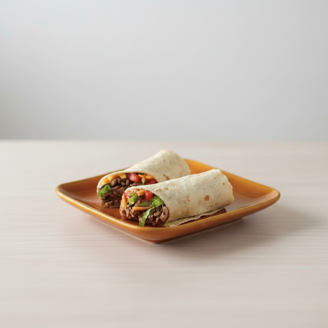 "***Atenção: Na Confecção Vai Frango E Pvt*** Tortilla recheada com ""frango"" vegano, Chilli a base de carne vegetal e feijão vermelho, alface, tomate e sour cream. Sem pimenta. Para adicionar pimentas, selecione no campo complementos. Para pedir molhos ou pimentas a parte, selecione também o item ""embalagem extra"""Atenção: NÃO TEM COMO RETIRAR COENTRO, CEBOLA E ALHO Peso médio:190g
