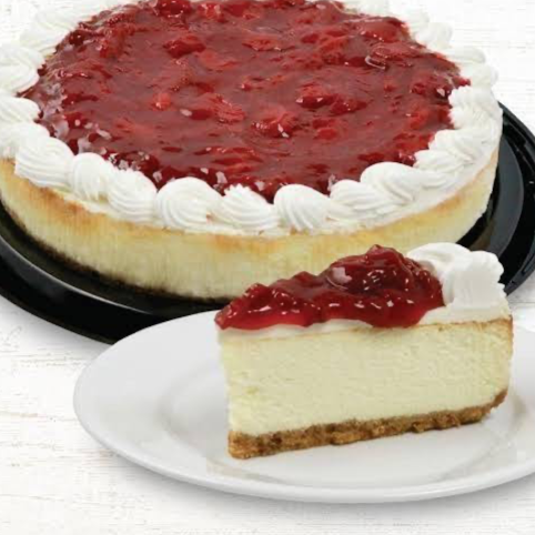 Rebanada de Cheesecake de Frambuesa