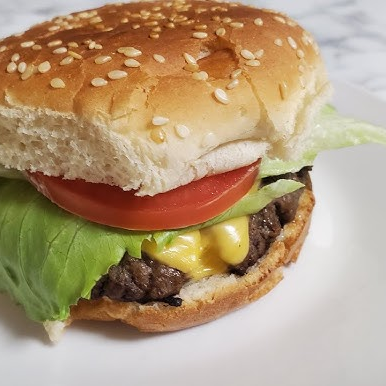 Hamburguesa Senc. + Papas Ind. + Refrs. 400 Ml