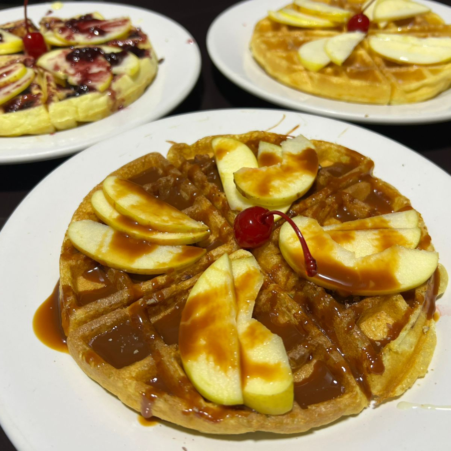 Waffle Gourmet con Philadelphia y Cajeta