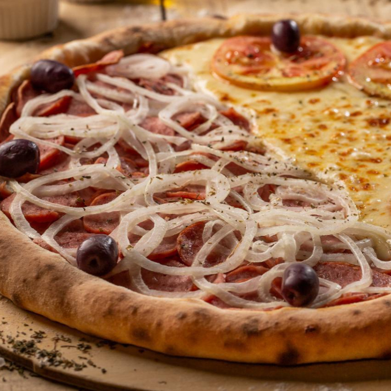 Pizza Grande (8 pedaços), 2 sabores