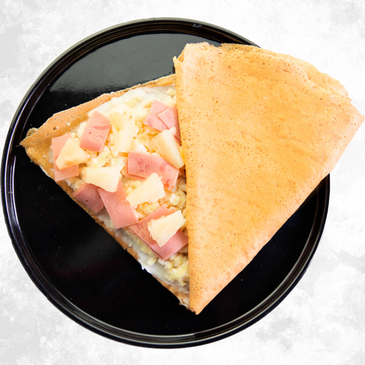 Crepa de Philadelphia, Jamón y Piña