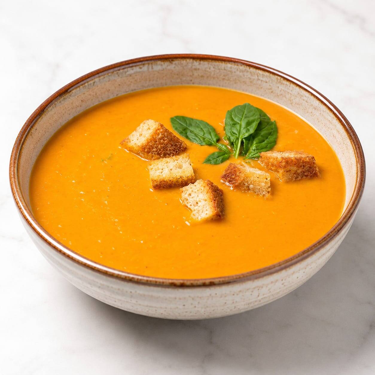 Sopa de Tomate con Albahaca