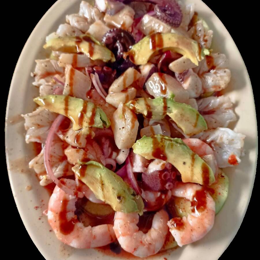 Botana Camaron Cocido y Pulpo Grande