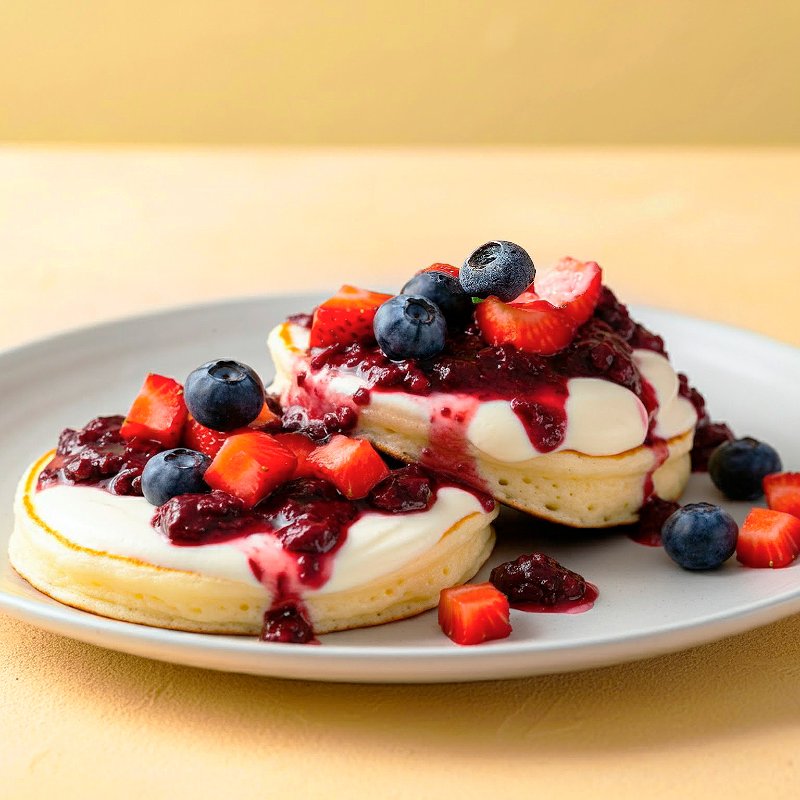 Pancakes de Cheesecake