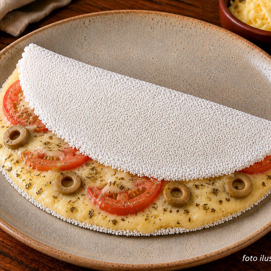 Muçarela, Tomate, Azeitona E Oregano