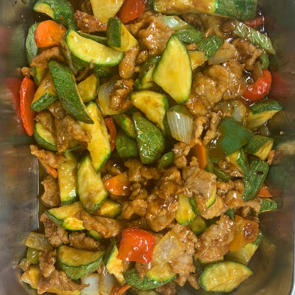 Bistec de Cerdo con Calabaza