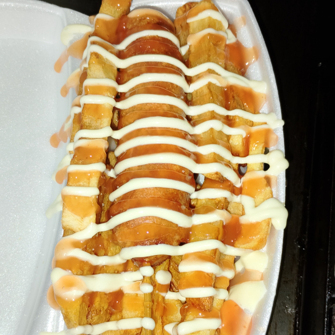 Banderilla sencilla con papas