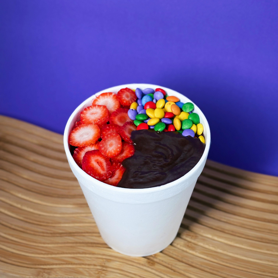 Aproveite 270MLDe Açaí Cremoso, Gelado E Saboroso, E Ganhe 3 Acompanhamentos Grátis Para Montar Do Seu Jeito. Mais Sabor, Mais Cremosidade E Muito Mais Vantagem Em Cada Colherada.