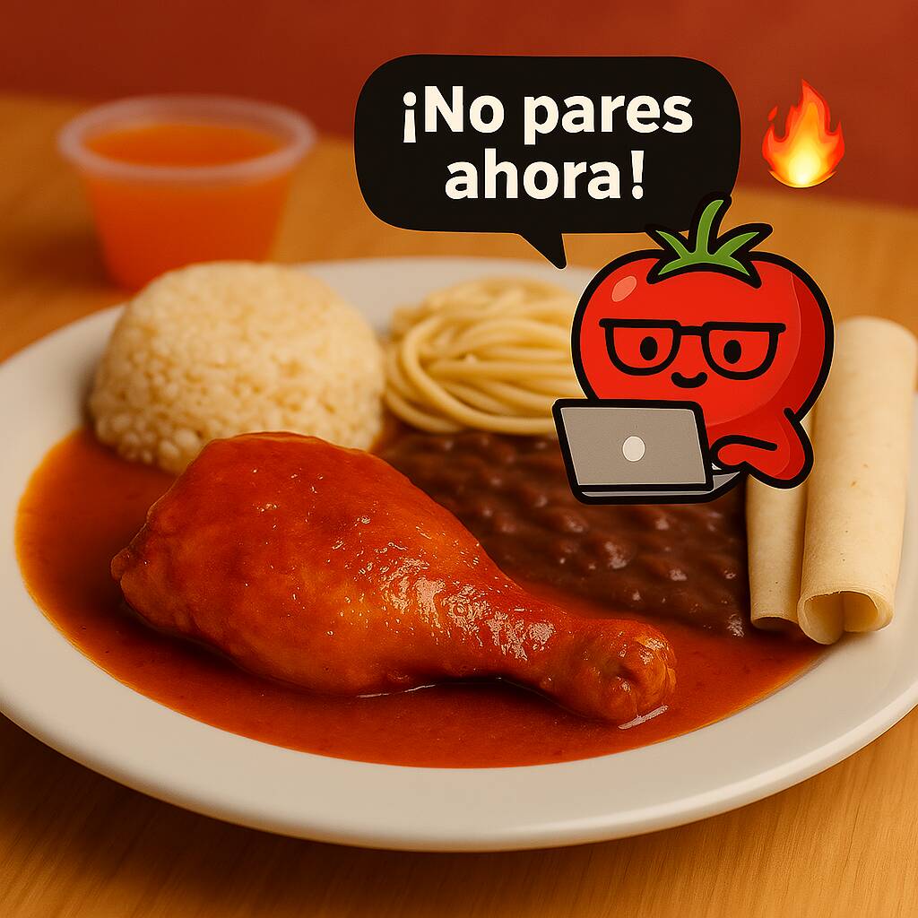Comida corrida - Pollo en Salsa Roja