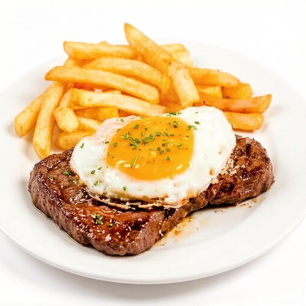 Acompanha arroz, feijão, e batata frita, o nosso bife grelhado é delicioso, frito de maneira perfeita, em que a carne fica macia porém, bem fritinha, e um ovinho frito perfeito que faz com que esse bife se torne a estrela desse prato, lembrando que na nossa comida não usamos nada de conservantes, nem de temperos prontos, prezamos por uma comida caseira, e de qualidade, coisa que só o Tempero da Alice tem!