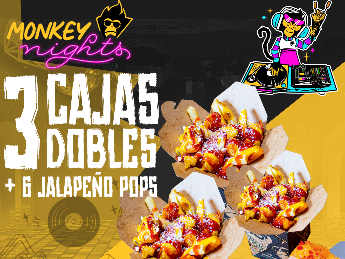 3 CAJAS DOBLES +  CAJA JALAPOPS (6)