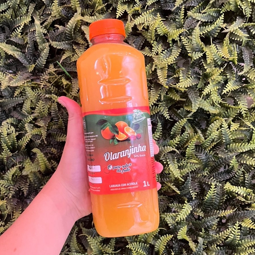 Suco de laranja com acerola natural Laranja , acerola , água e açúcar O Puro Sabor da Fruta