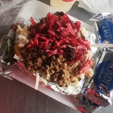 Papa Asada Mixta de Bistec y Trompo