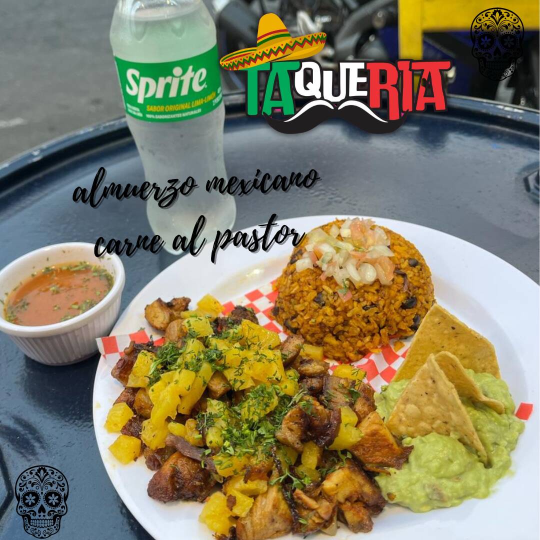 ALMUERZO MEXICANO DE CARNE AL PASTOR