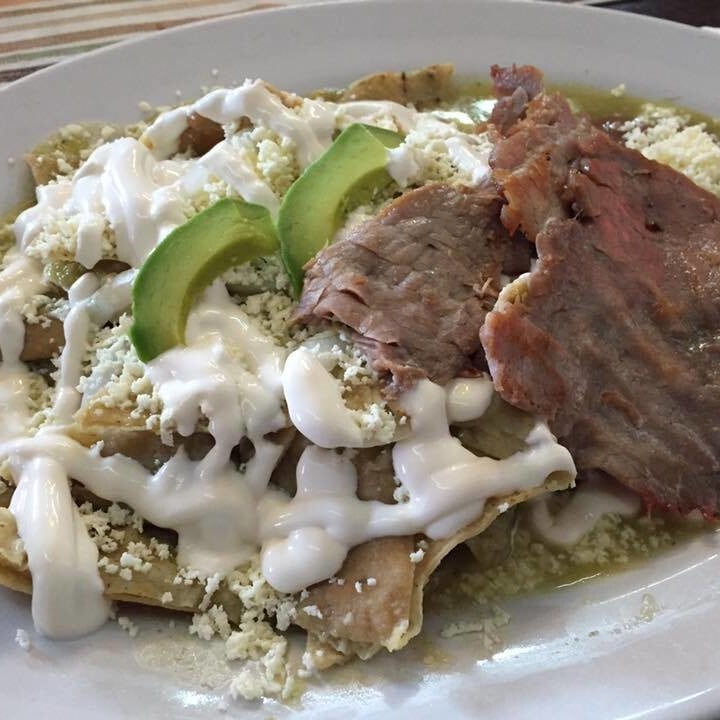Chilaquiles con Carne Asada