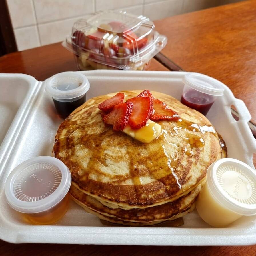 Hot Cakes con Fruta