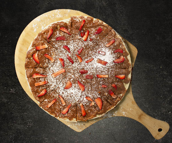 Pizza Crema Avellana c/Fresas