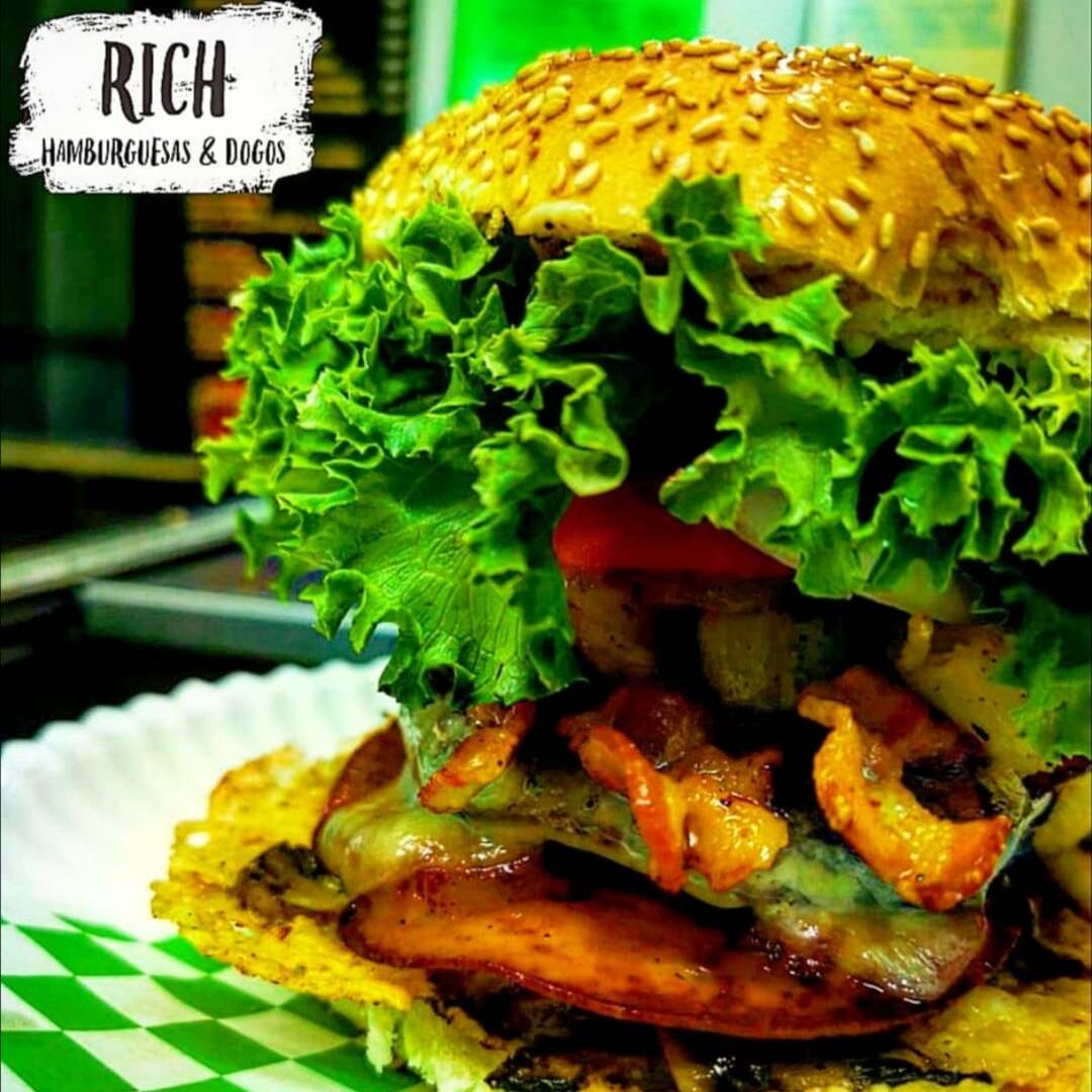 Hamburguesa con Tocino
