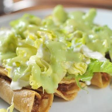 DESAYUNO TACOS DORADOS JAMÓN Y QUESO