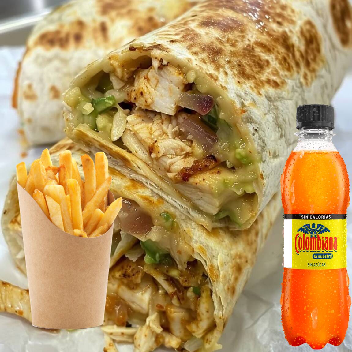 Burrito de Pollo Desmechado
