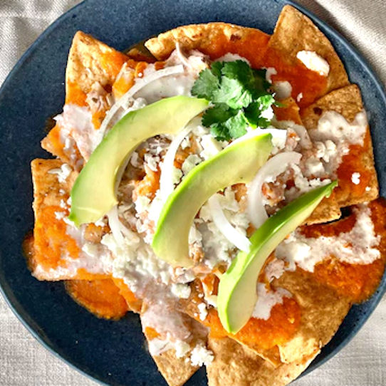 Chilaquiles Rojos Sencillos