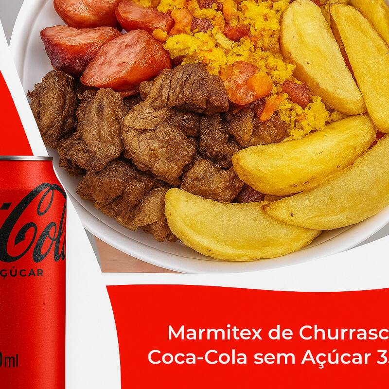 + 4 Acompanhamentos : arroz feijao tropeiro farofa salada do dia