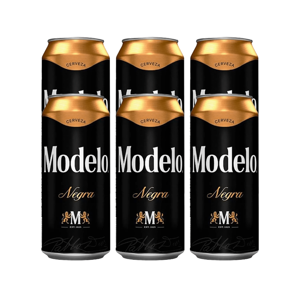 Modelo Cerveza Negra Six Latón 473ml