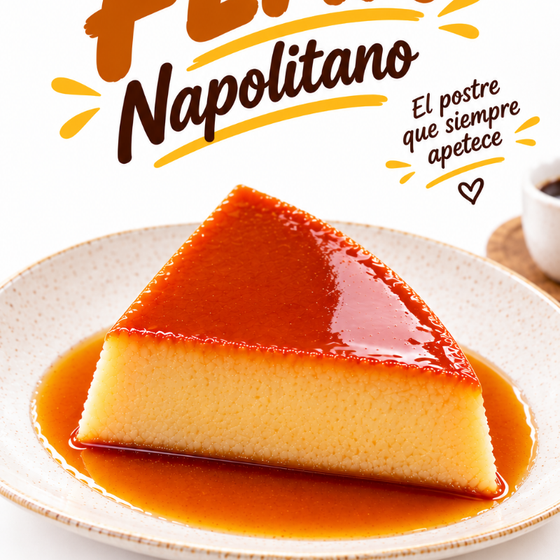 Flan Napolitano Rebanada Grande